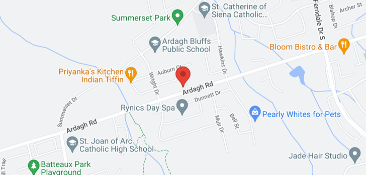 map of 340 ARDAGH Road
